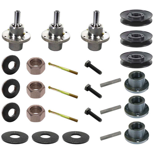 Complete Spindle Kit With Pulleys For Scag V-Ride II  48" Model SVRII48V-22FX
