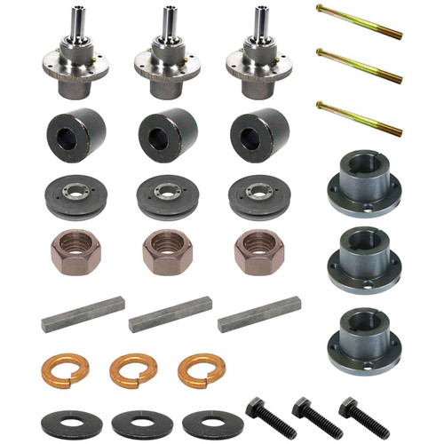 Complete Spindle Kit With Pulleys For Scag Turf Tiger II 52" Model STTII52V-25CHLPEFI
