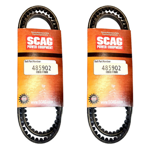 Drive Belt 485902 (2 Pack) SVRII-36A-19FX Scag V-Ride II 36" 19hp 600FX (SN: S4000001 S4099999)