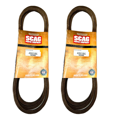 Deck Belt (2 Pack) For SVRII-61V-40BV-EFI Scag V-Ride II 61" 40hp (SN: V0400001 V0499999)