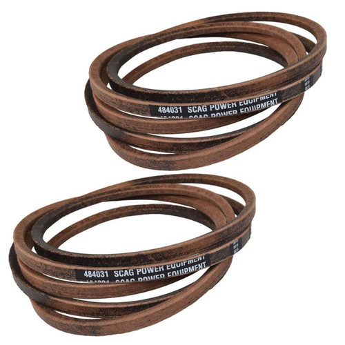 Deck Belt (2 Pack) For SFZ61-30BS Scag Freedom Z 61" 30hp (SN: H5200400 H5299999)