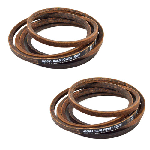 Deck Belt (2 Pack) For SZC36A-19KAI Scag Z-Cat 36" 19hp (SN: B4100001 B4199999)