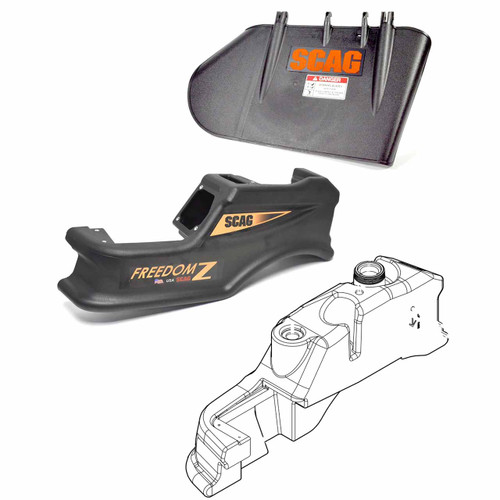 Fuel Tanks And Chute Kit For Scag SFZ-52H-25CX FREEDOM Z 52" CXi Series™ - 25HP