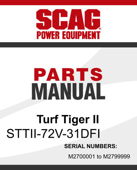 Scag Parts Manual