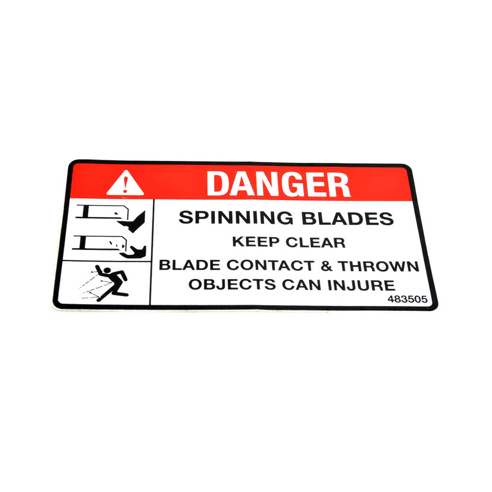 SCAG 483505 DECAL, SPINNING BLADES - Genuine part