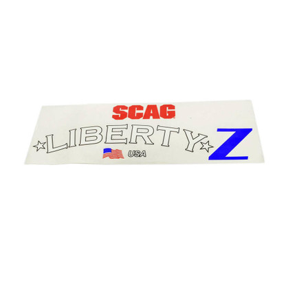 SCAG 485374 DECAL, LIBERTY Z - Genuine part