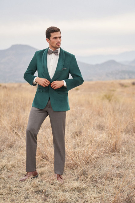 Emerald Shawl Lapel Jacket