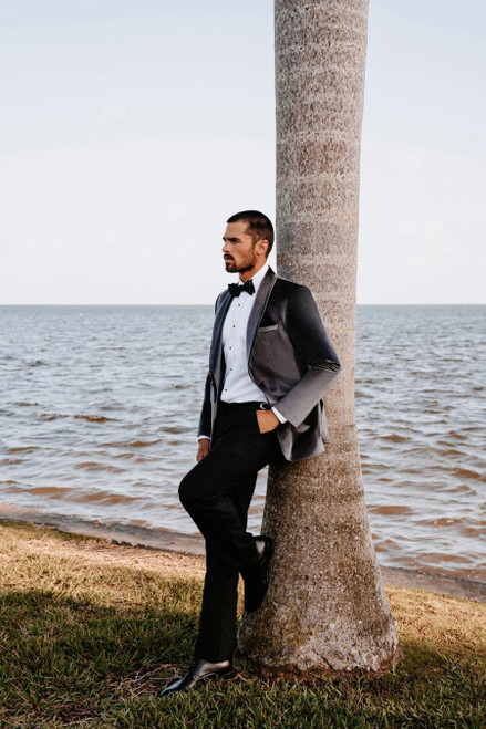 Sapphire Blue 'Venice' Velvet Dinner Jacket by Allure Men