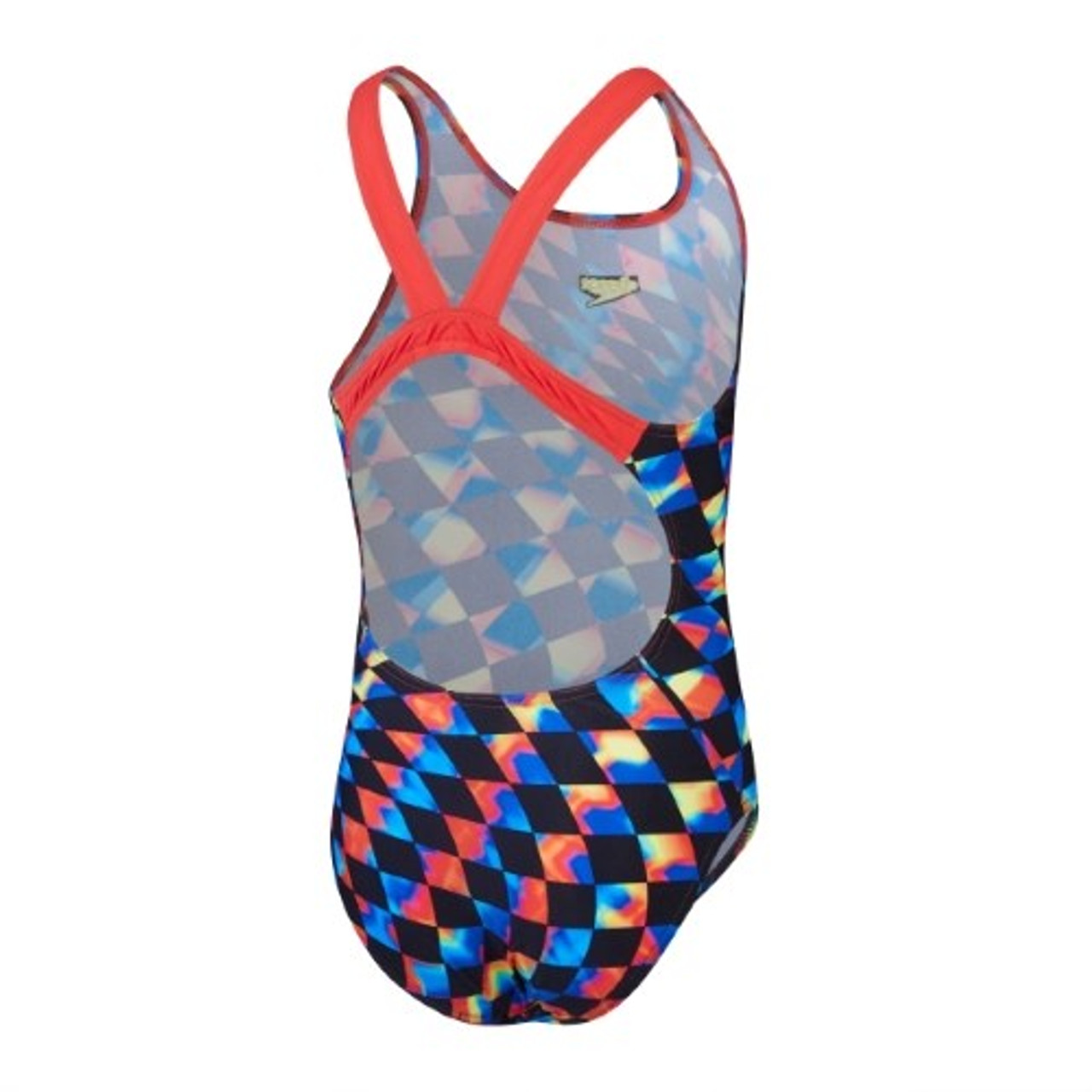 Speedo Girls Endurance Digital Allover Leaderback One Piece