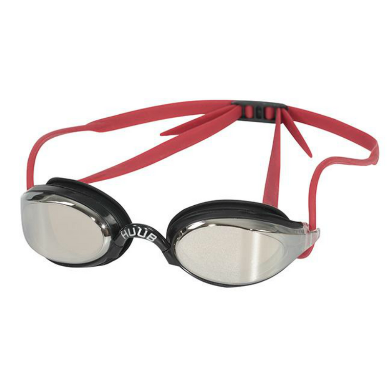 HUUB - Brownlee Swim Goggle - Mirror Lens - Black/Red Light Smoke