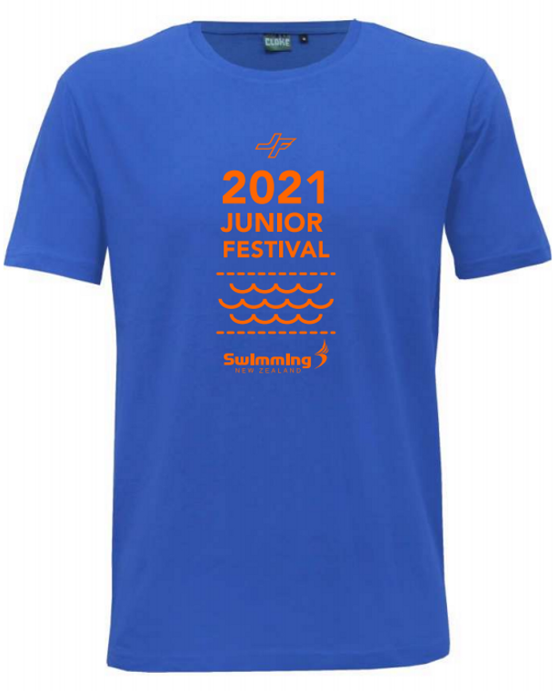 Swimming NZ - Junior Festival 2021 - T-Shirt - Royal