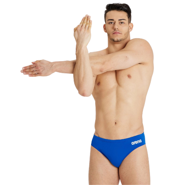 Arena - Mens - Team Solid Brief - Royal White