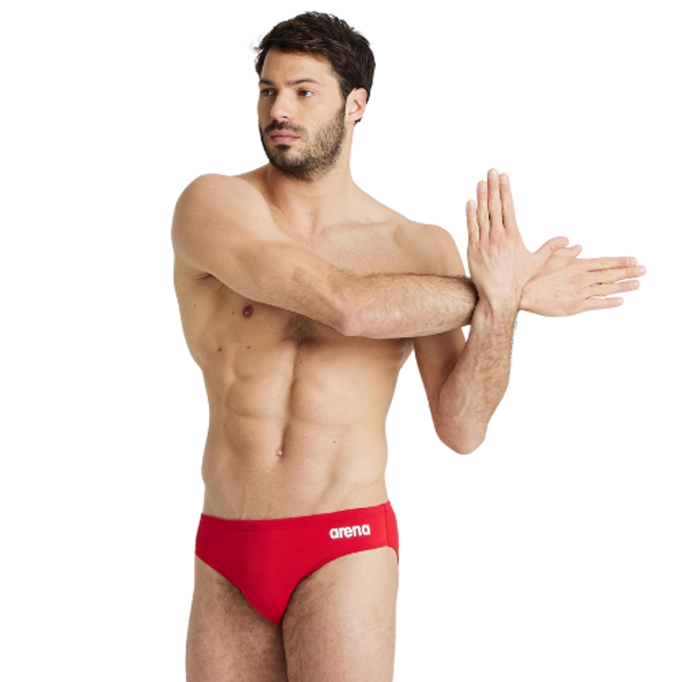 Arena - Mens - Team Solid Brief - Red White