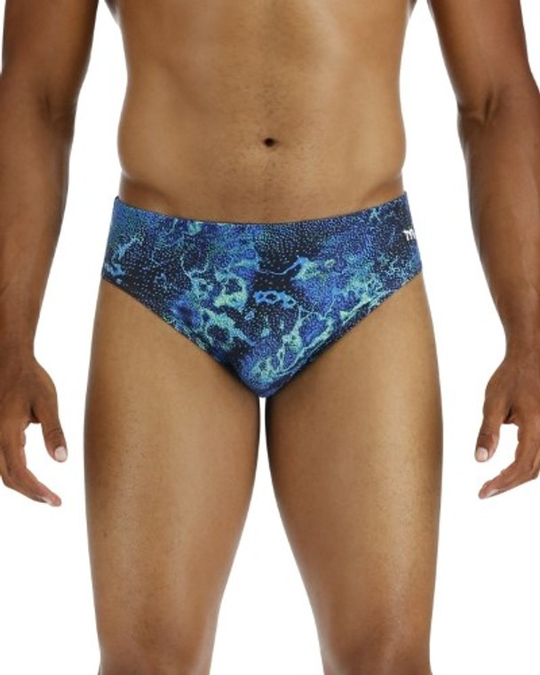 TYR - Mens - Durafast Lite Brief - Blue/Green Diploria