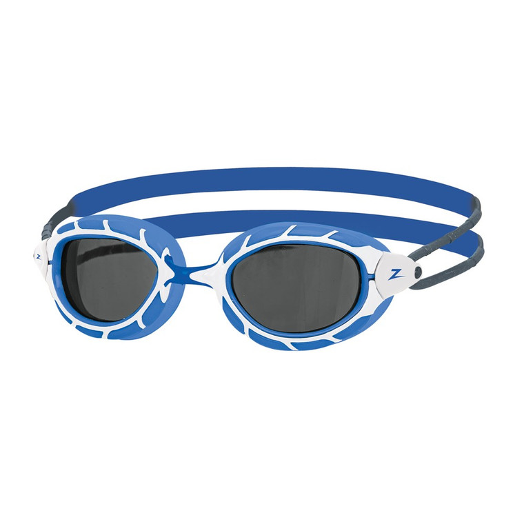 Zoggs - Predator Goggle - Small Fit - Blue White Frame Smoke Lens