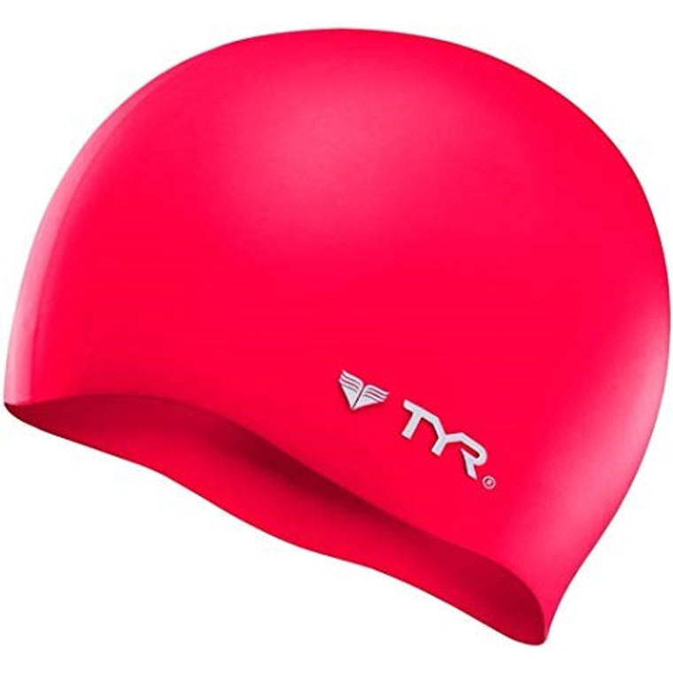 TYR - Silicone Swim Cap Wrinkle Free - Red