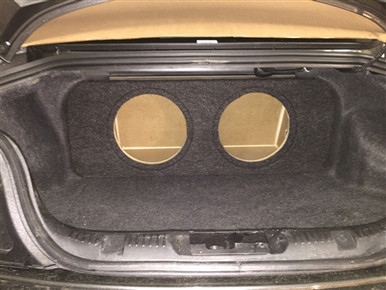 2015-2026 Mustang Coupe Subwoofer Box w/ recessed mounting holes (type 2 Rear Fire)