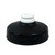 A black and white sports water bottle lid