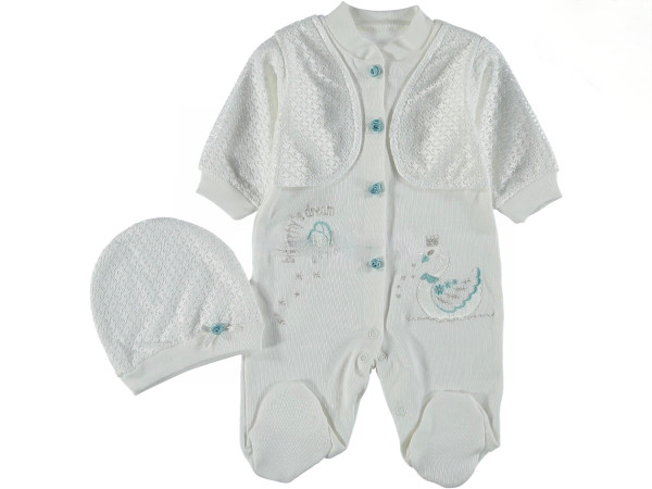 Romper with attached coat and Cap