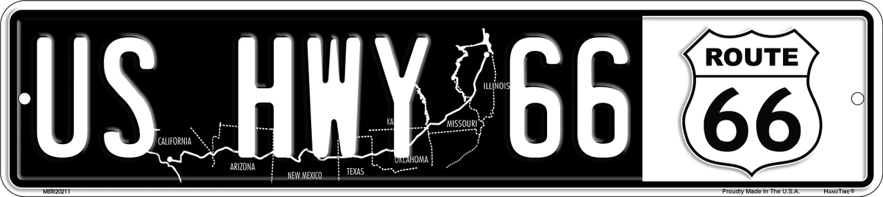 Small Route 66  Street Signs 4x18 inches