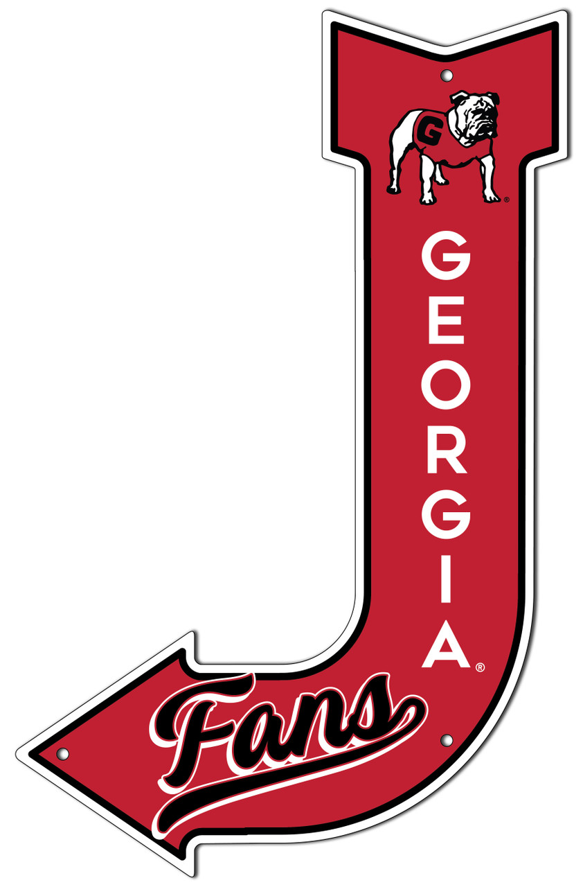 Collegiate J Arrow Sign