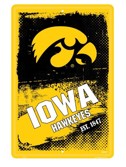 HANGTIME University of Iowa Hawkeyes Parking Sign