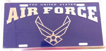 Hangtime United States Air Force - N  6x12 License Plate