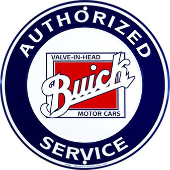 Authorized Buick service center 24 inch garage sign