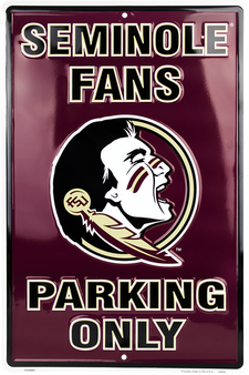 Hangtime Florida State University - FSU Seminoles Parking Sign