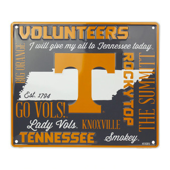 Hangtime University of Tennessee - Tennessee Volunteers 12 x 14 inch Fan Cloud Sign