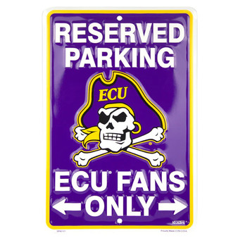 Hangtime East Carolina University - ECU Pirates - Fan Parking Only 8 x 12 Parking Sign