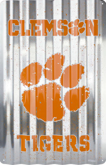 Hangtime Clemson University - Clemson Tigers 12x18 Corrugated Sign