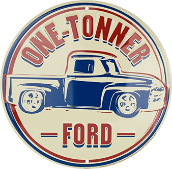 Hangtime One-Tonner Ford Truck 12 inch Circle Sign