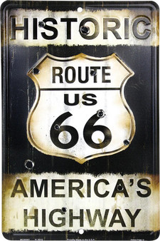 Hangtime Historic Route 66 America's Highway 8x12 Parking Sing