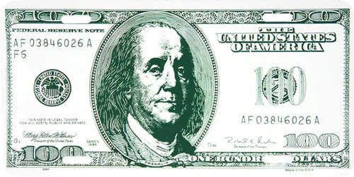 HangTime 100 Dollar Bill 6x12 License Plate