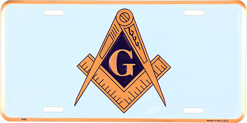 HangTime Masonic Emblem 6x12 License Plate
