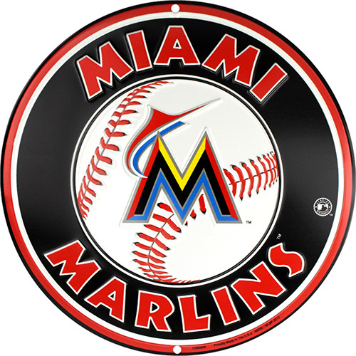 HangTime MLB Miami Marlins 12 inch Circle Sign