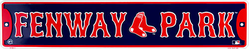 HangTime MLB Boston Red Sox FENWAY PARK 5x24 Street Sign