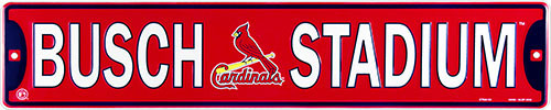 HangTime MLB St Louis Cardinals BUSCH STADIUM 5x24 Street Sign