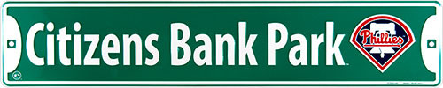 HangTime MLB Philadelpia Phillies CITIZENS BANK PARK 5x24 Street Sign