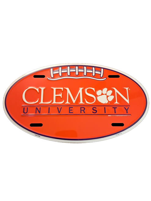 HangTime Clemson University - Clemson Tigers 7x12 Oval License Plate