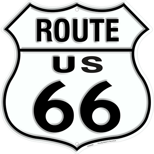 HangTime Route 66 12 inch Route Sign