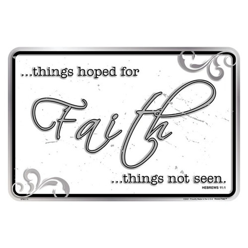 HangTime Faith Things Hoped For 8x12 parking sign