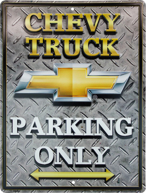 HangTime Chevy Truck Parking 12x18 sign