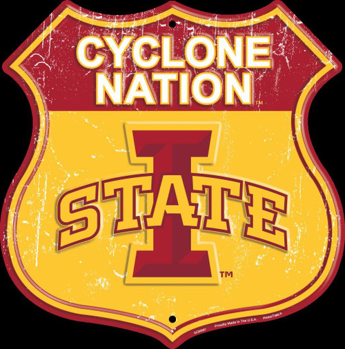 HangTime Iowa State - Iowa Cyclones Route Sign