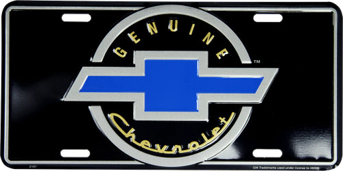 HangTime  Genuine Chevrolet embossed metal auto tag 6 x 12