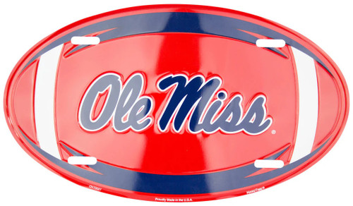 HangTime  University of Mississippi - Ole Miss 7x12 Oval Plate