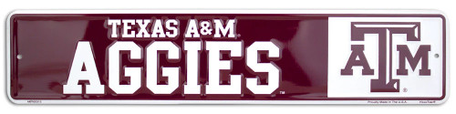 HangTime Texas A&M University - Texas A&M Aggies 4x18 Street Sign