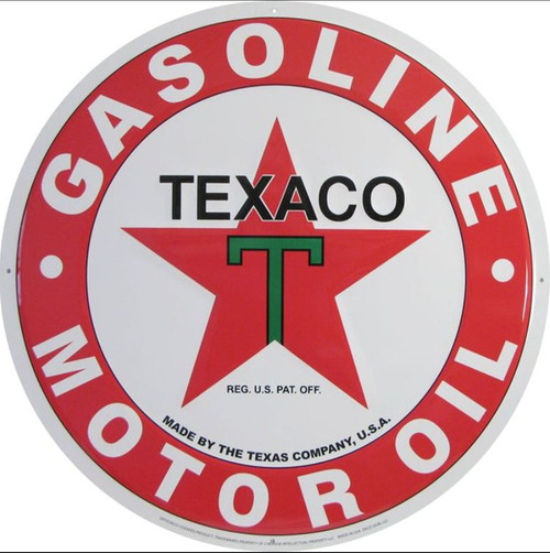 HangTime Texaco Logo Nostalgic 24 inch Garage Sign