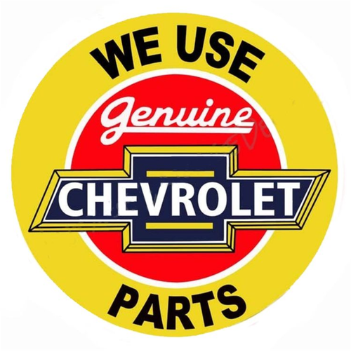 Hangtime Genuine Chevrolet Parts Nostalgic 24 inch Garage Sign